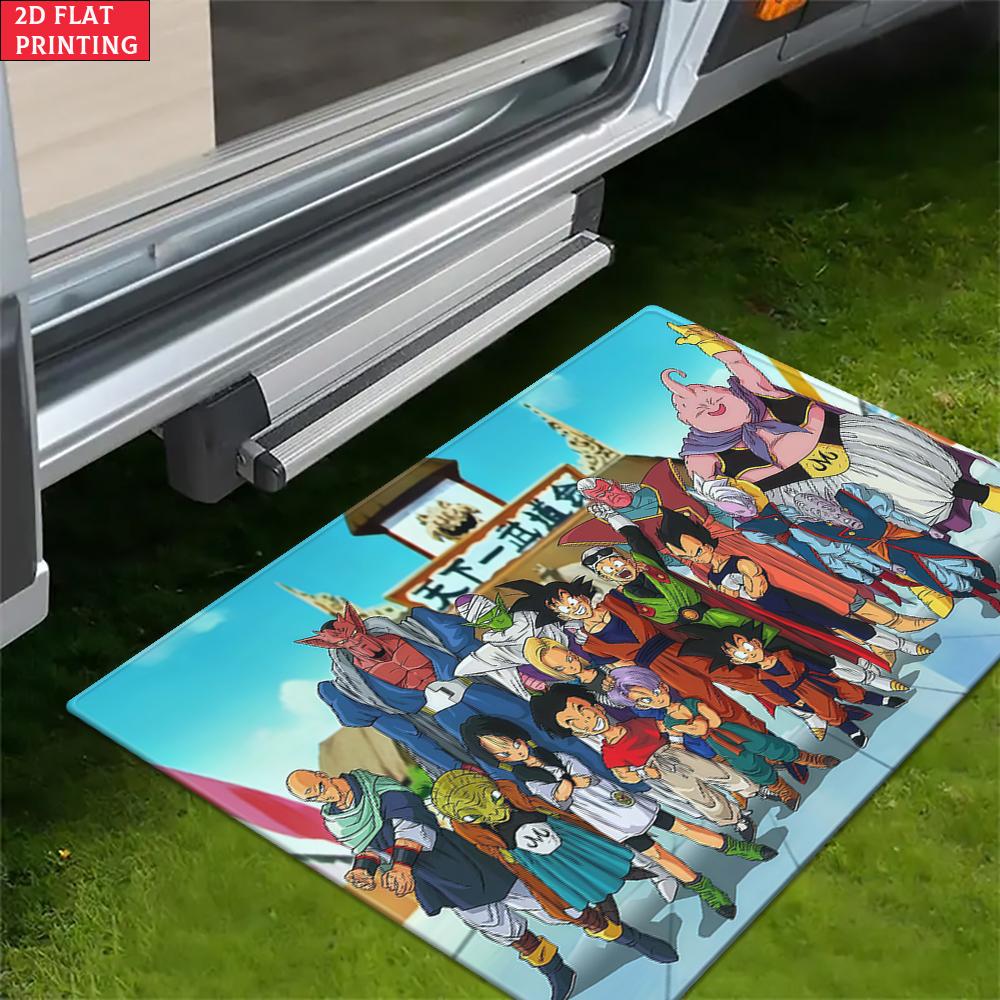 Anime Martial Arts Tournament Doormat,2D Print Absorbent Floor Mat,Entrance Rug for Bathroom Living Room Kitchen Home Decor Gift