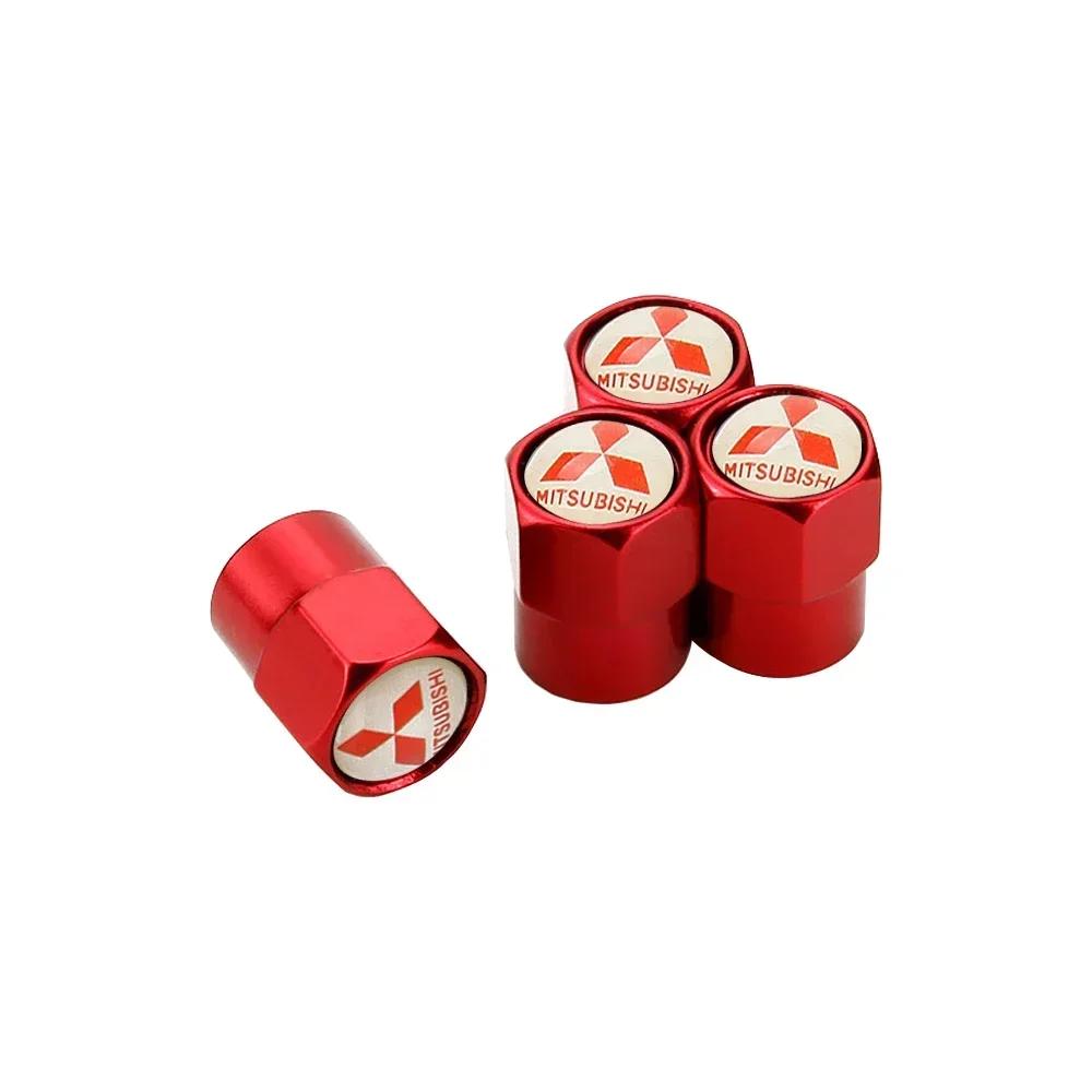 4PCS Alloy Car Tire Valve Caps Wheel Air Cover For Mitsubishi Ralliart ASX Eclipse Galant Mirage Montero EVO Xpander Colt L200