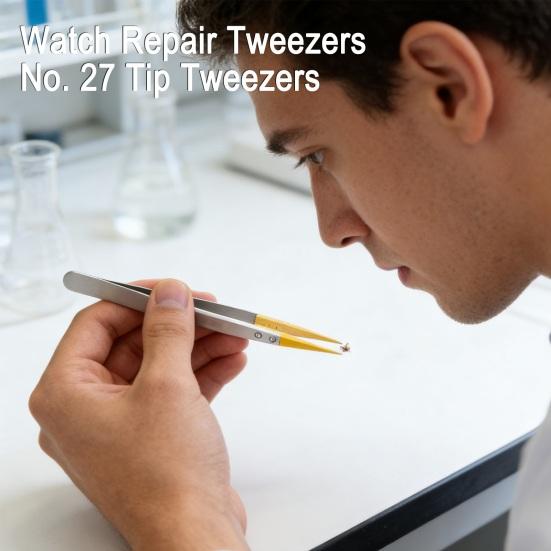 Прецизионные антимагнитные пинцеты с острым носом. 27 Тип Пинцеты для ремонта электроники без царапин Инструмент для ремонта очков