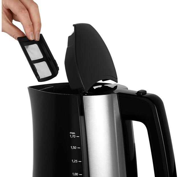 Kettle Melitta Look Aqua Black/stainless Steel