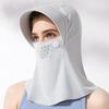 Маска для защиты от солнца с отверстием для волос, солнцезащитная маска из ледяного шелка, летняя защита от УФ-лучей, вуаль, унисекс