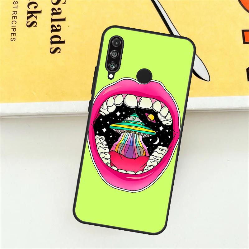 Эстетика Мультяшный Инопланетянин Космос Для Huawei Nova 9 10 SE 7i 8i 11i 12i 12s Y73 Y72 Y61 Y91 Y90 Y70 P30 P40 Lite Y60 Pro Чехол