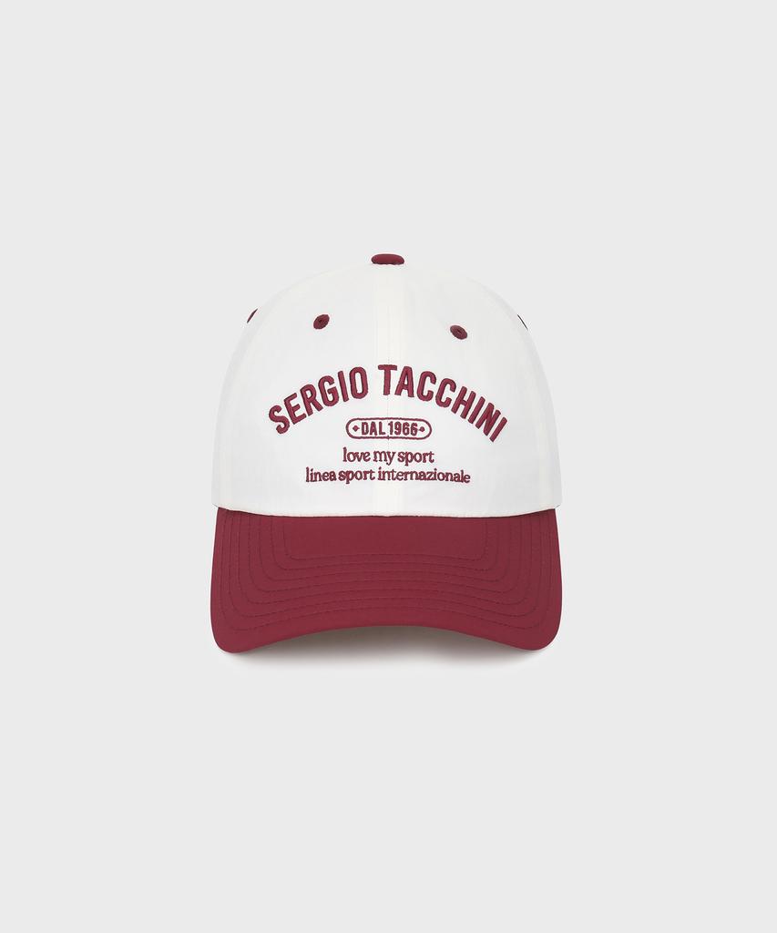 Плетеная кепка-бейсболка SERGIO TACCHINI с вышивкой буквы U (Бургундия)