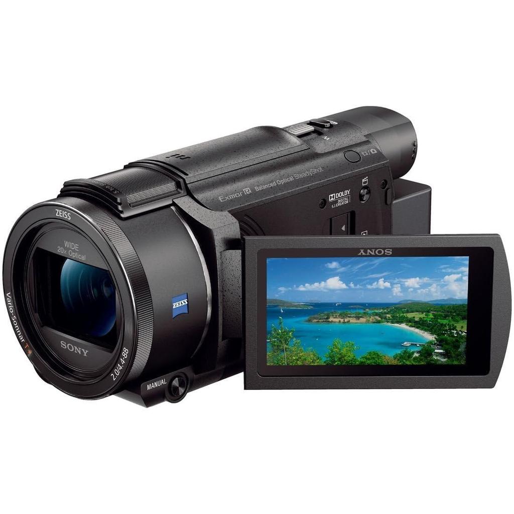 SONY 4K Video Camera Handycam Black Memory 64GB Optical Zoom 20x Spatial Optical Image Stabilization FDR-AX60 Built-in FDR-AX60