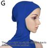 Женская Шапка Чехол Шапочка Повязка на Голову Шарф Мусульманский Тюрбан Мусульманский Хиджаб Аксессуары для Одежды Однотонный Мягкий Женский