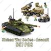 2024 Modern Military BOXER XM808 Armor Vehicle DANA M2 BTR-4 Infantry Fighting Car Model Building Blocks Sets Doll Brick Kid Toy