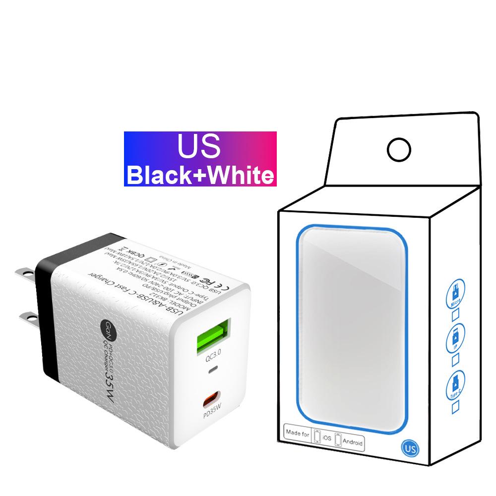 Gallium Nitride Super Fast Charger QC3.0+PD35W EU/UK/AU Plug