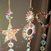 DIY Gardening Sun Catcher Shiny Crystal Wind Chime Colorful Hanging Catcher Ornaments  Window