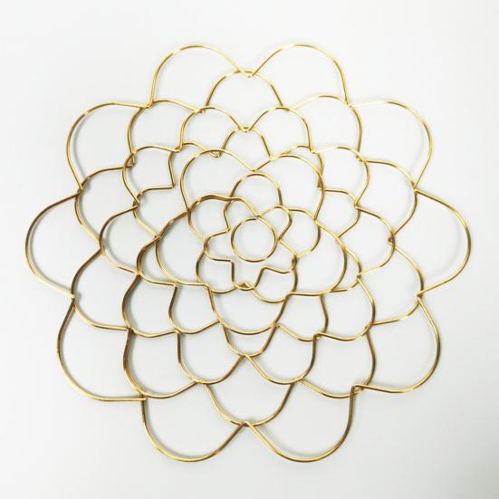 1/3Pcs Stainless Steel Spiral Stem Holder Vase Insert Flower Arranger Metal Bouquet