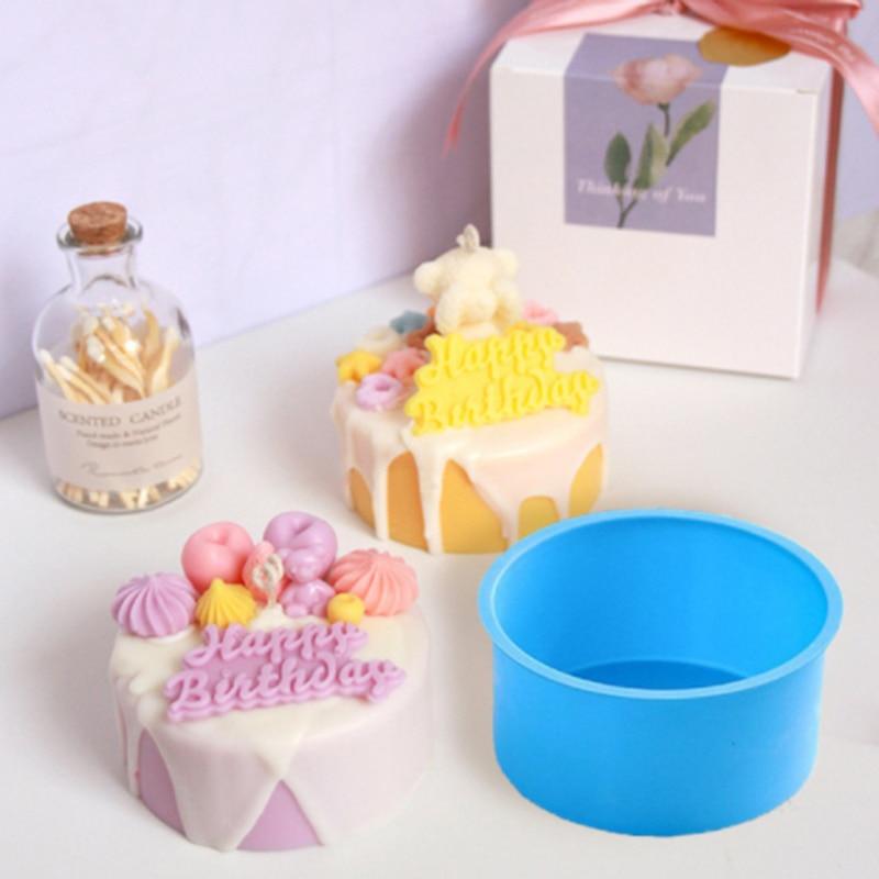 2 шт. 4 дюйма круглая силиконовая форма для торта, высокое качество, кухонный мусс, шоколадное печенье, ручная работа, сделай сам, пищевая силиконовая форма для выпечки