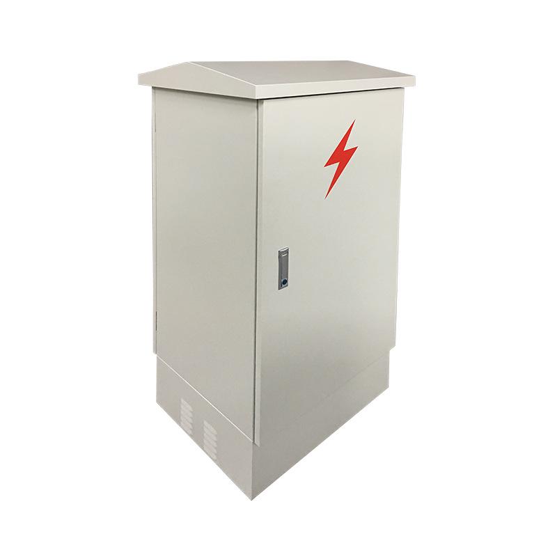 Waterproof Floor-Standing Outdoor Cabinet with Safety Lock, Stainless Steel, Floor-Mounted