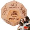 Food Dice Game Dicesion Деревянные кости Пара Свидание Ночь Идеи Забавный подарок для пар Годовщина Хэллоуин День святого Валентина