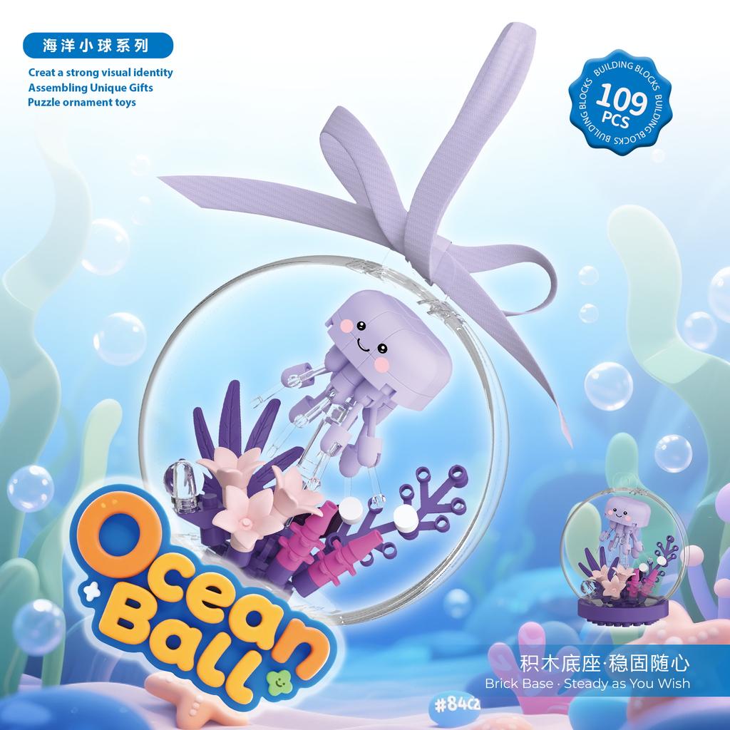 Новые продукты Океанские шары Строительные блоки Сборные игрушки Микроблоки Модели животных Развивающие игрушки Настольное, Подвесное украшение