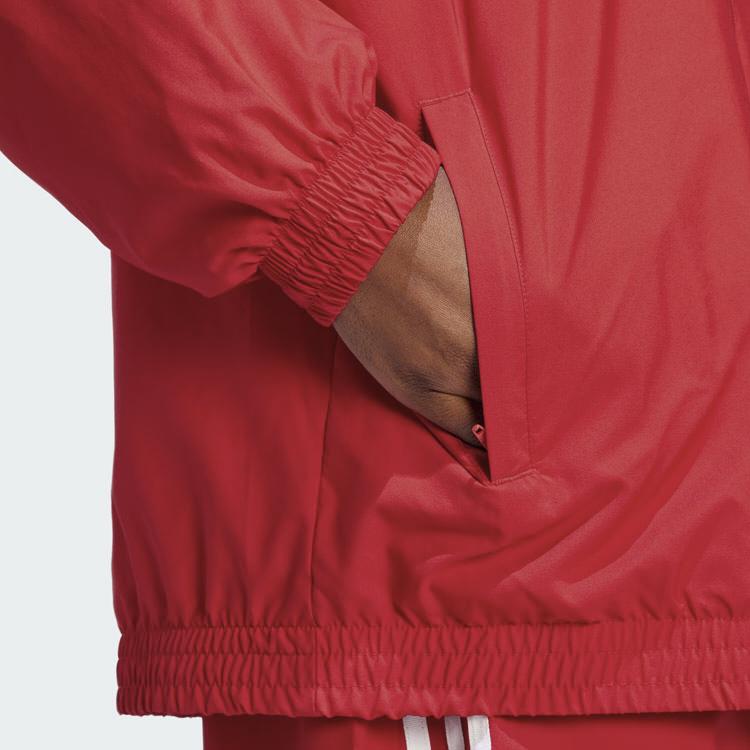 Adidas Originals Adilenium Oversized Track Jacket With Tri-Stripe Patchwork Women Tops Light-Crimson IV9336