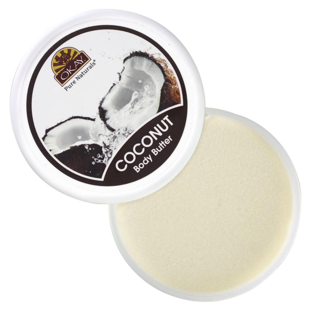 Okay Pure Naturals Natural Coconut, Body Butter, 7 Oz (198 G)
