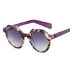 Солнцезащитные очки круглой формы женские винтажный стиль лоскутный цвет женские солнцезащитные очки для отпуска путешествий женские очки