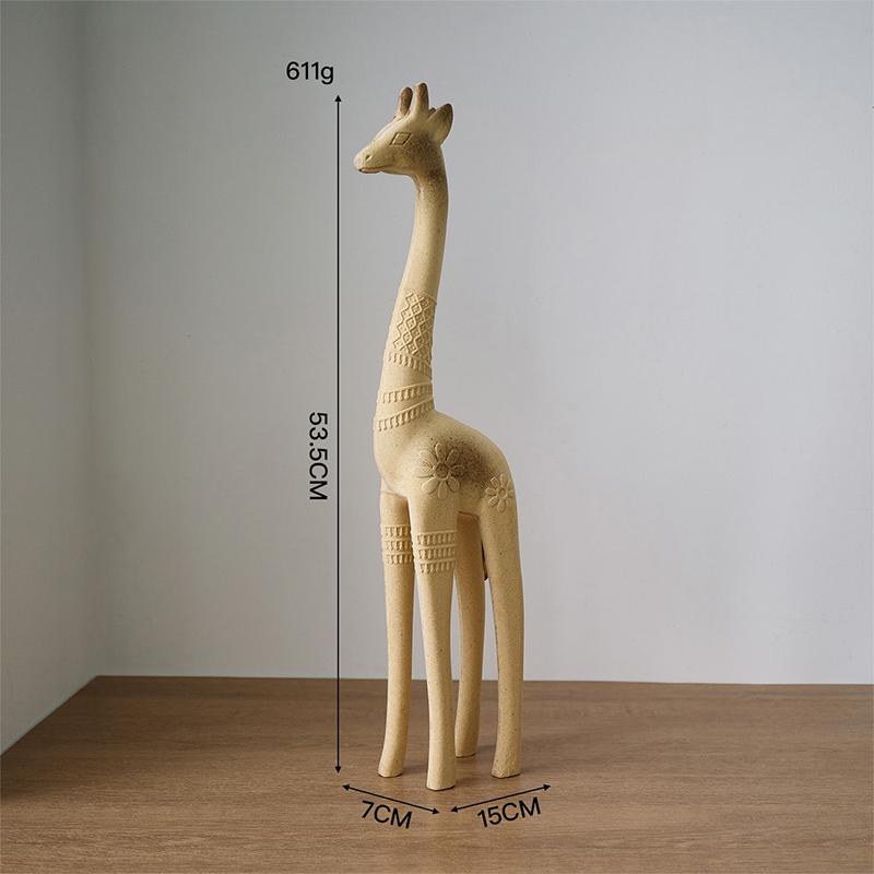 Милый декор комнаты с животными Лошадь Кролик Кошка Жираф Деревянные скульптуры Материалы для раскрашивания своими руками Ремесло Домашний декор Фигурка ручной работы Подарки