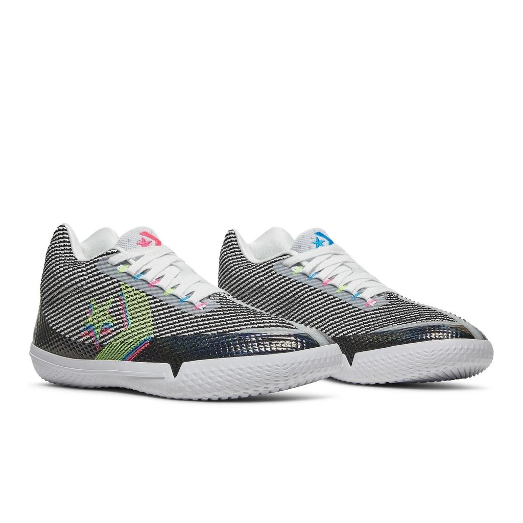 Converse All Star BB Evo 'Радужный' (унисекс) Белые / Черные / Вольтовые Баскетбольные Кроссовки 170488C