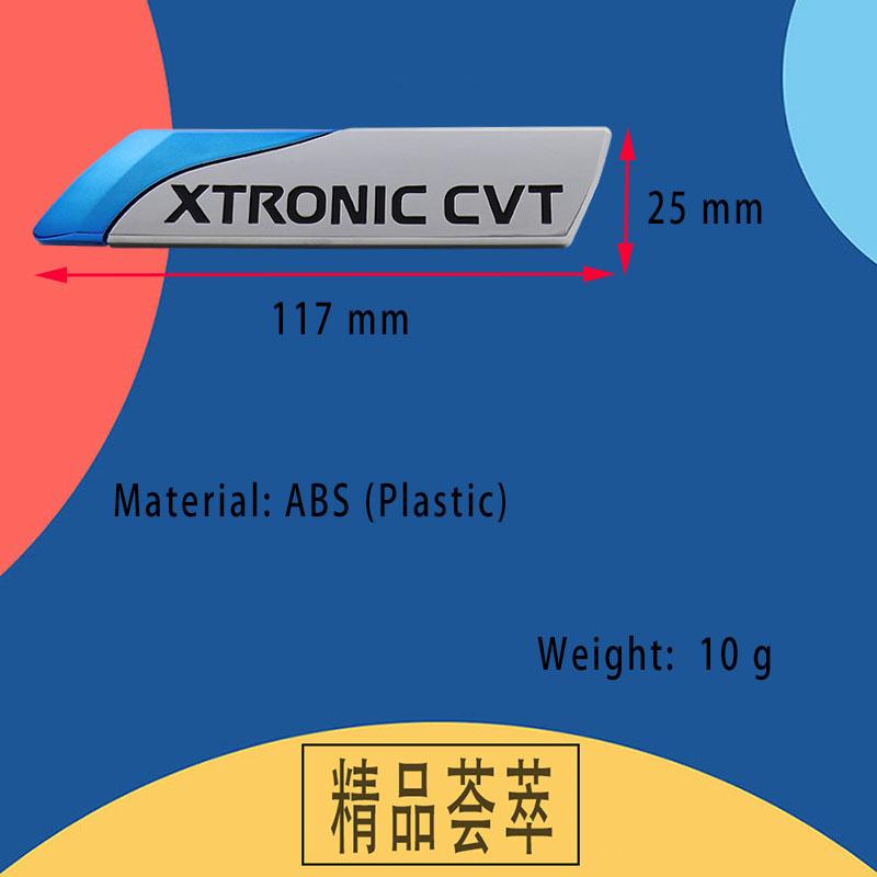 3D Стайлинг автомобиля XTRONIC CVT для капота, крыла, багажника, задней крышки, шильдик, наклейка, эмблема