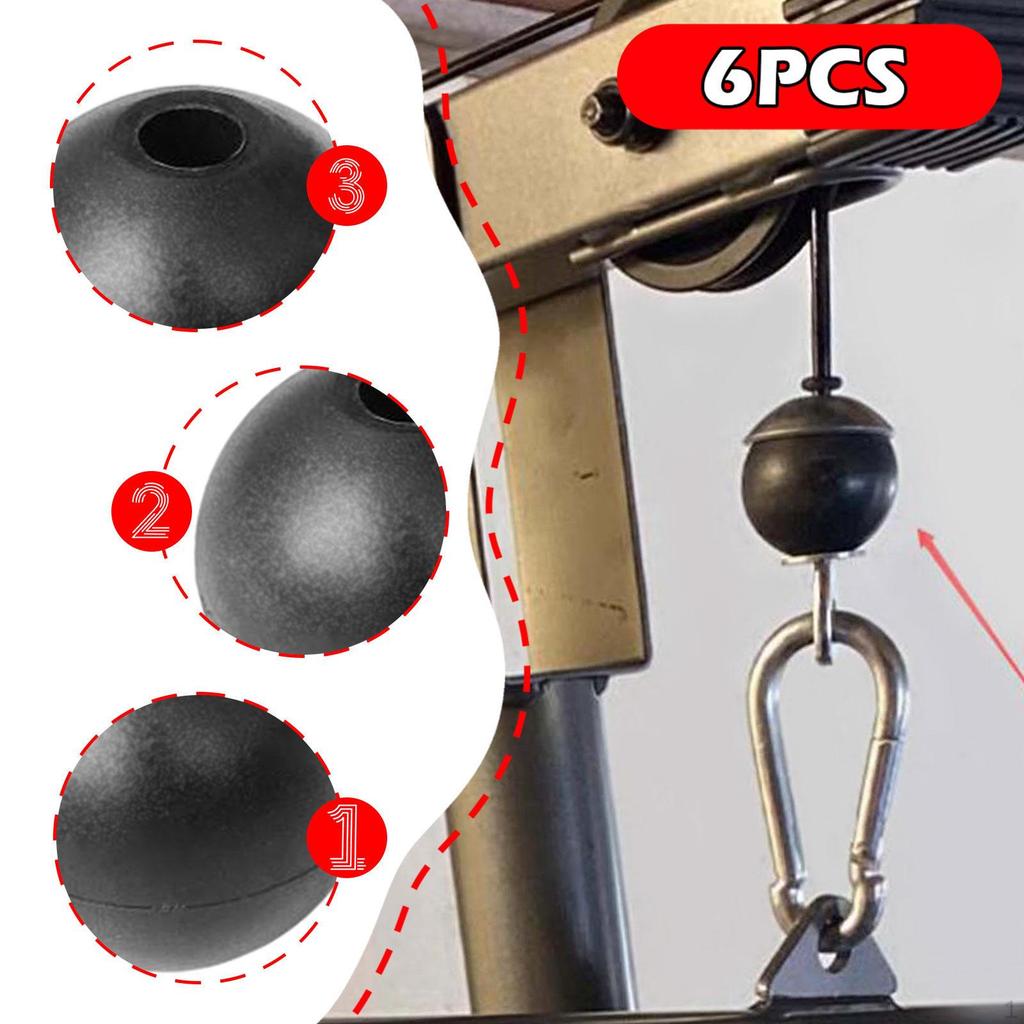 6 штук Стопоры для троса тренажера Шарики Детали для подъема Соединительные элементы Ремонт тренажера