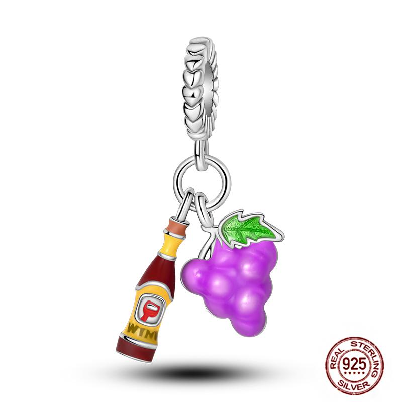 Ежедневные статьи Медные розовые парфюмерные шармы Камера Гантель Смарт-часы Бусины Подходят для оригинальных браслетов DIY Ювелирный подарок