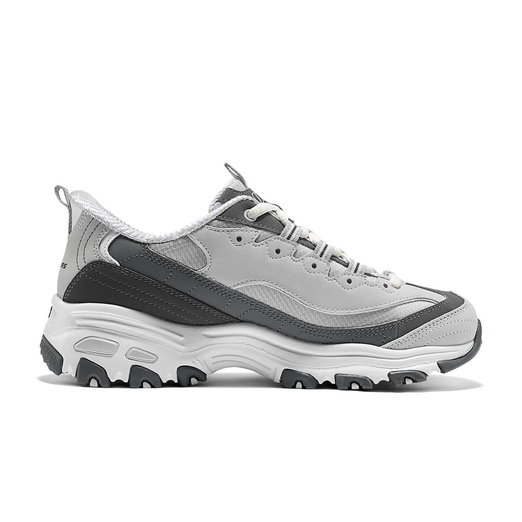 Skechers DLites Удобные Универсальные Низкие Папины Кроссовки Женские Кроссовки Серый 150721-GRY
