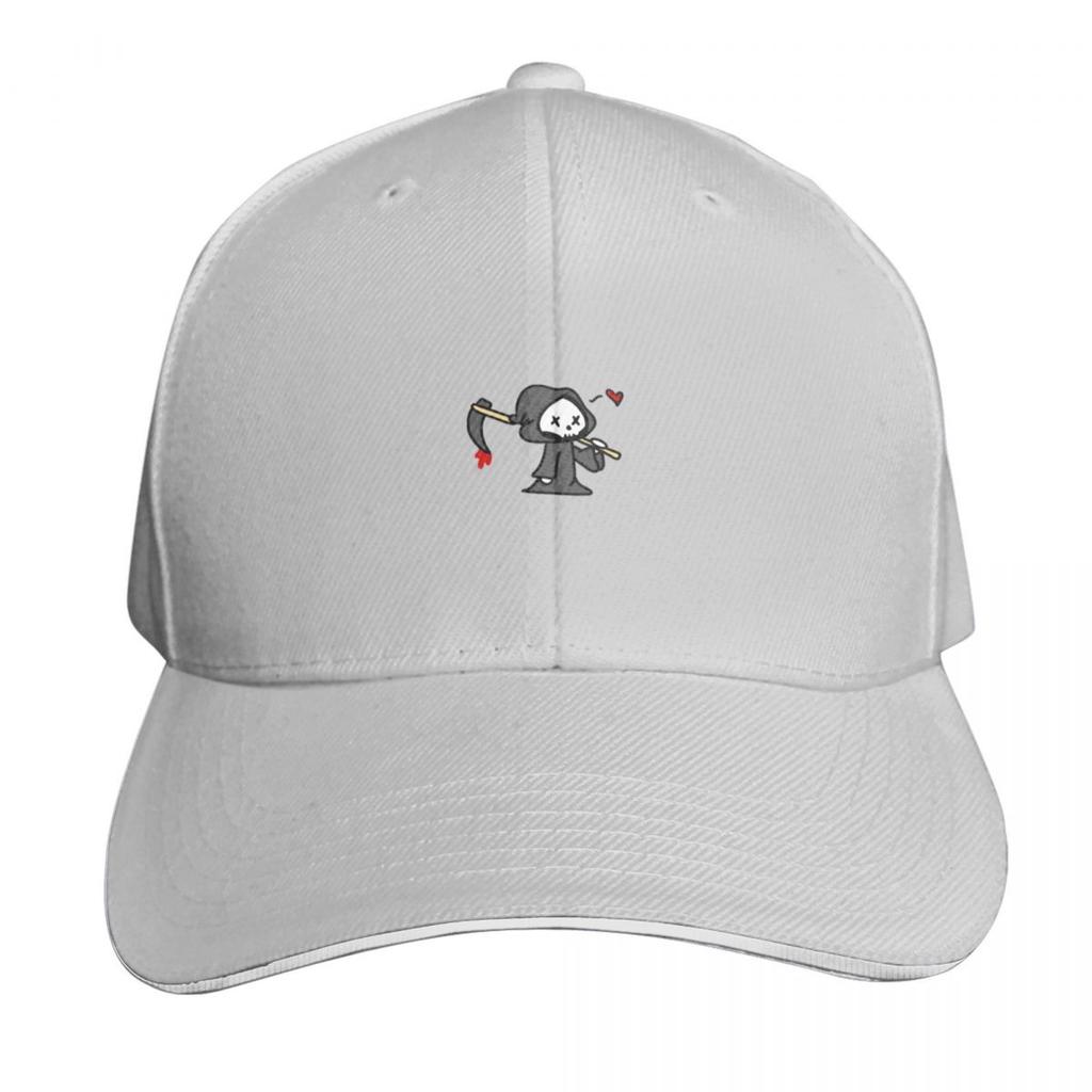 Cute Chibi Grim Reaper Heart Baseball Cap Unisex hat Big Size Hat luxury Women cap Luxury Hat Unisexs Womens