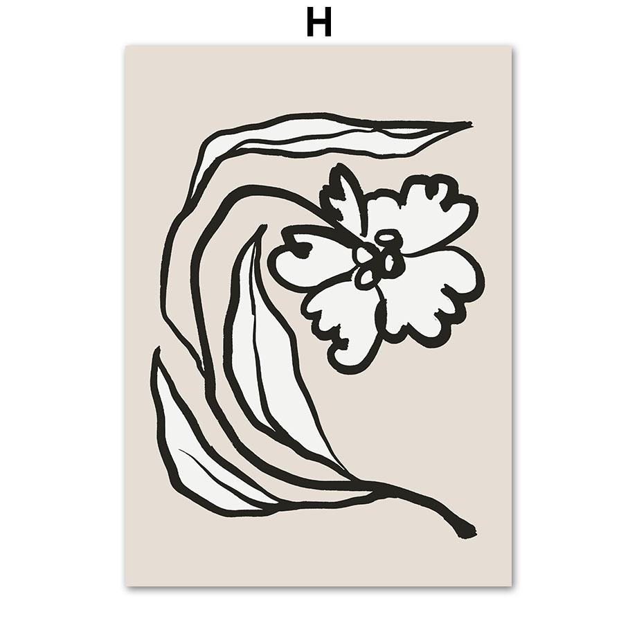 Девушка пустыня Анри Матисс коралловый цветок геометрические постеры и принты настенная живопись на холсте для гостиной декоративные картины