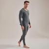 Hengyuanxiang Men's Thin Pure Cotton Antibacterial Thermal Underwear Set