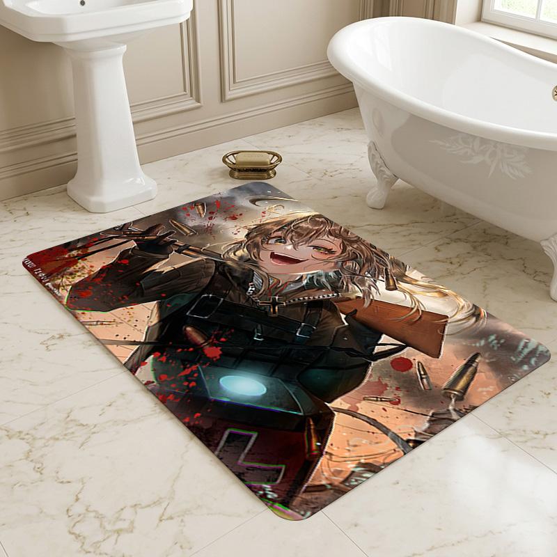 Warrior Girl Living Room Nonslip Area Rug Soft Carpet For Bedroom Game Playroom Sofa Office Home Decor Doormat Christmas Gift C926548