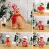Плюшевая кукла пряничный человечек, мягкая подушка для рождественского декора, сидящая, стоящая, подвесная пряничная игрушка для украшения праздничной вечеринки