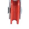 10 шт. Одноручьевая фиксированная pulley Красное пластиковое колесо Автоматическая pulley для линии подачи воды Курятник