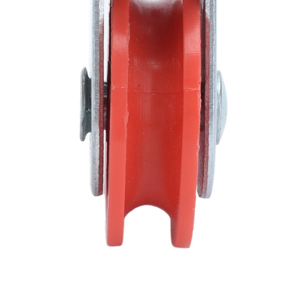10 шт. Одноручьевая фиксированная pulley Красное пластиковое колесо Автоматическая pulley для линии подачи воды Курятник