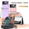 With Pen Slim Fashion Phone Case For Samsung Galaxy Z Flip3 5g Flip 3 Lens Glass Protector Cover For Samsung Z Flip 3 Cases
