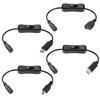 Кабель Type C Male/Micro USB Male/Mini USB Male/USB Female на 5.5x2.1mm Female