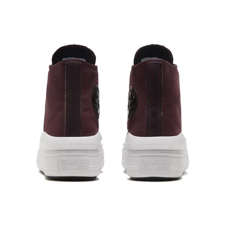 Converse Womens All Star High Move 'Diamond Metal - Black Currant' (women's sizes) Black Currant / Black / White Canvas Shoes