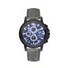 Yazole 402 Own Brand Colors Unisex Quartz Watch Weird  Leather Band 3 Dials Decorations Simple Student Relogio Musculino