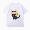 Marvel Loki The Little Black Cat Tshirt Man Internet Celebrity Men T-Shirt Summer Men Women Cotton T Shirt Kawaii Clothes