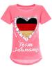 Girls Reversible Sequins Germany T-shirt with Heart World Cup 2018