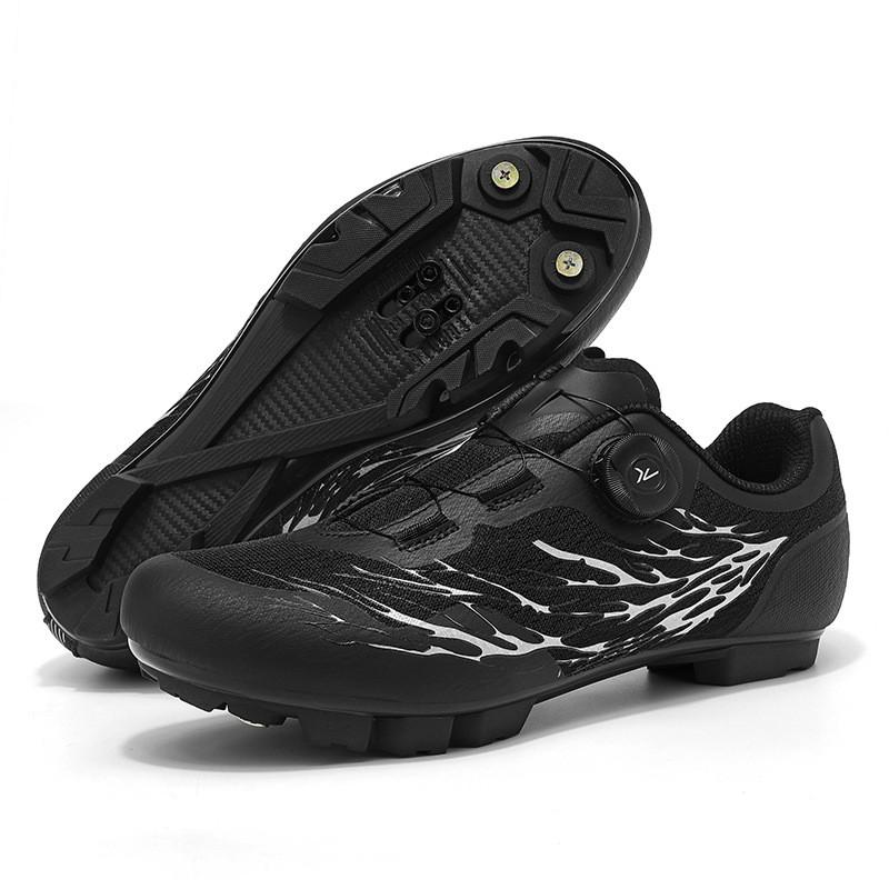 Breathable Mesh Cycling Shoes Road MTB Bike Riding Non-Spine Locking Hard Sole Unisex