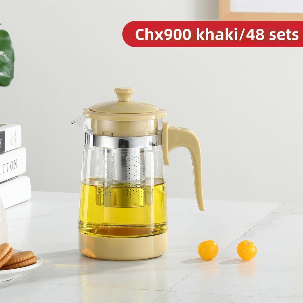 Чайник из термостойкого стекла большой емкости с фильтром для чая Кунг-фу