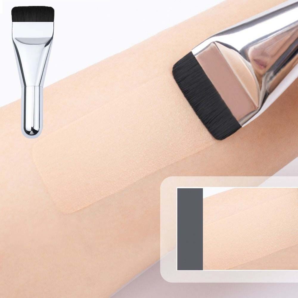 Ultra-thin Liquid Foundation Makeup Brush Soft Hair Mini Flat Concealer Brush Make Up