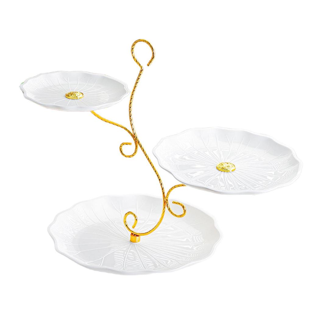Elegant Pastry Cake Stand Nordic Tiered Serving Tray for Holiday Events and Daily Dining Countertop