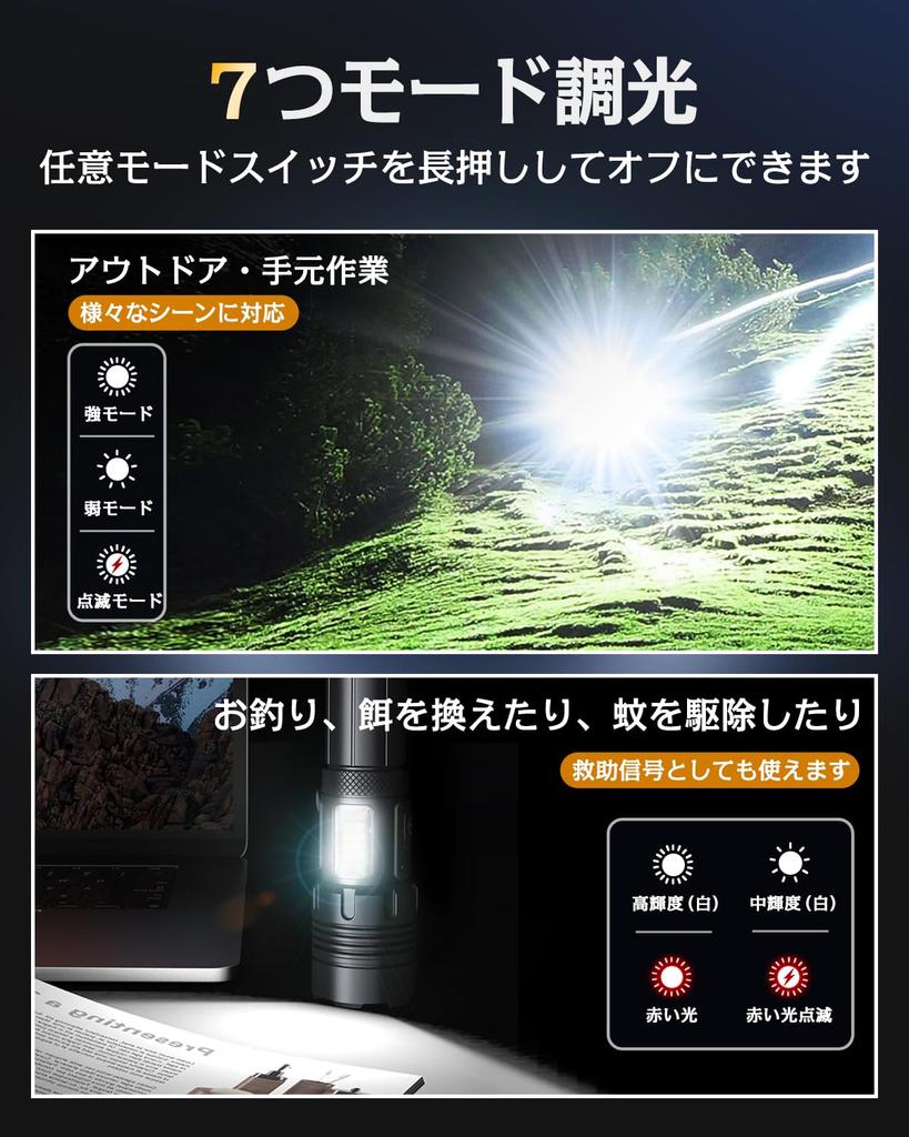 Мощный светодиодный фонарик Военный США Землетрясение Стихийное бедствие Совместим с батареей AAA 5000 мАч до 16 часов USB Смартфон Ручной COB