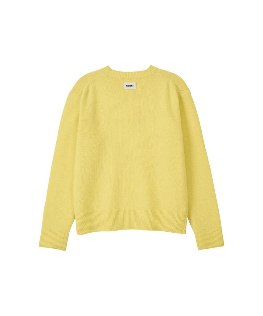 NOHANT Essential Cashmere Knit Sweater Lime