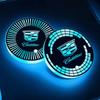 LED Colorful Car Coaster Smart Induction Water Cup Slot Light for Cadillac ATS BLS CT4 CT5 CTS SRX XT6 XTS Escalade Deville DTS