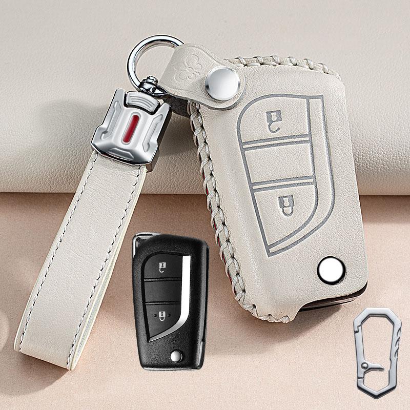 Кожаный чехол-брелок для ключей для Toyota Auris Corolla Reiz Avensis Verso Yaris Aygo Rav4 Scion Tc Im Сумка-брелок