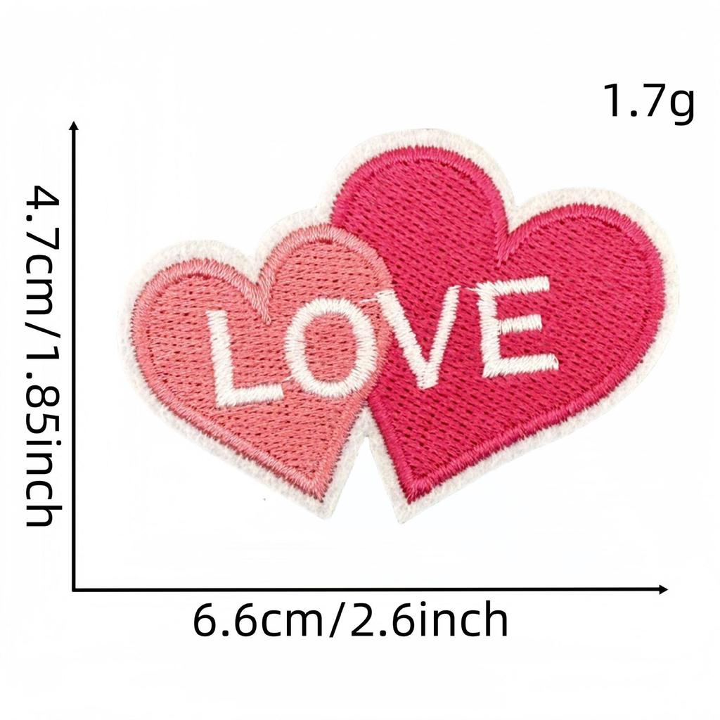 Мультяшная розовая серия вышитая нашивка бантик цветок аппликация аксессуары для одежды с термоклеем