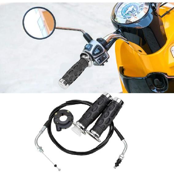 HIAORS Throttle Twist Grip Set 78" Scooter Throttle Cable For GY6 50Cc, 80Cc, 125Cc, 150Cc QMB139 157QMJ Jonway Roketa Nst Taotao Vip Future Champion