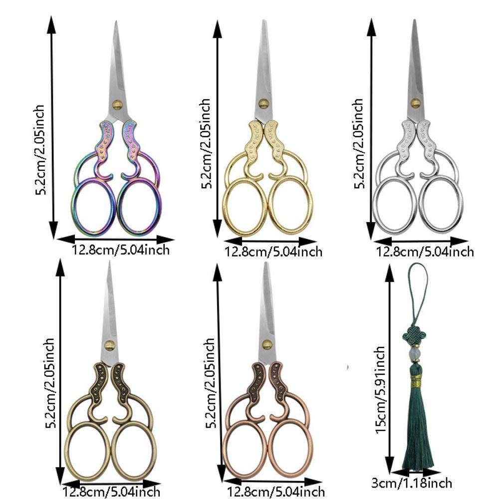 Floral Pattern Embroidery Scissors Zinc Zinc Zinc Alloy Craft Tailor Scissor Craft Tailor Threading